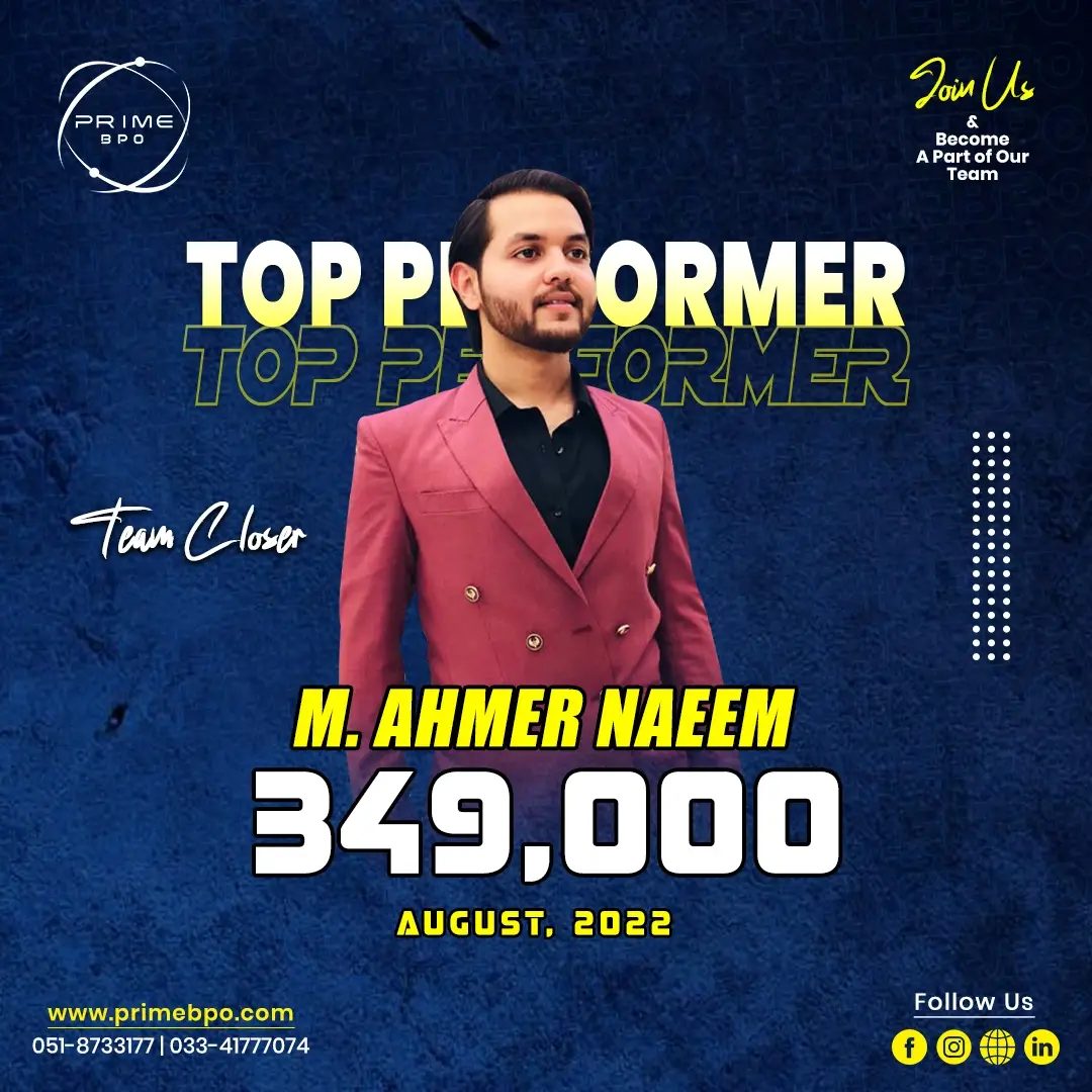 Prime bpo Top Performers